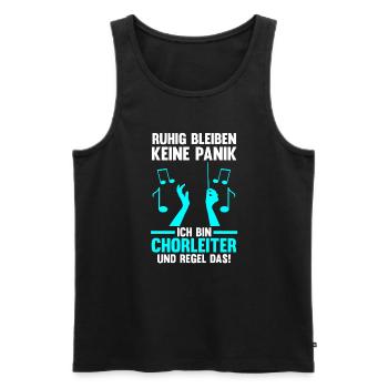 Chorleiter Beruf Dirigent Geschenk - Männer Premium Bio Tank Top - Schwarz - Vorne - AI Model Male 178 light (178cm)