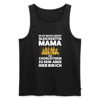 Chorleiterin Mama Chorleitung Geschenk - Männer Premium Bio Tank Top - Schwarz - Vorne - AI Model Male 178 light (178cm)