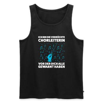 Chorleiterin Beruf Chorleitung Geschenk - Männer Premium Bio Tank Top - Schwarz - Vorne - AI Model Male 178 light (178cm)