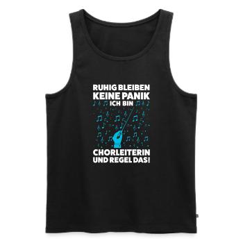 Chorleiterin Beruf Musiker Geschenk - Männer Premium Bio Tank Top - Schwarz - Vorne - AI Model Male 178 light (178cm)
