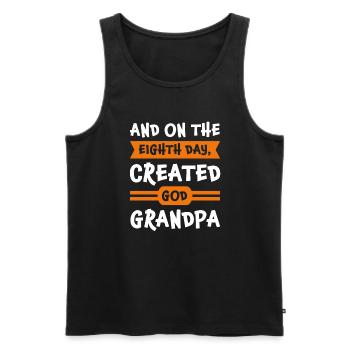 Großvater Großvater Großvater Geschenk - Männer Premium Bio Tank Top - Schwarz - Vorne - Michal (187cm)