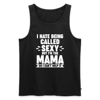 Mama Oma Oma Geschenk - Männer Premium Bio Tank Top - Schwarz - Vorne - AI Model Male 178 light (178cm)
