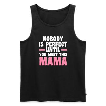 Mama Oma Oma Geschenk - Männer Premium Bio Tank Top - Schwarz - Vorne - AI Model Male 178 light (178cm)
