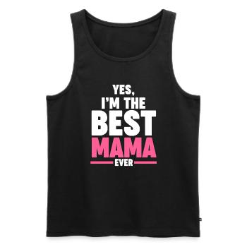 Mama Oma Oma Geschenk - Männer Premium Bio Tank Top - Schwarz - Vorne - AI Model Male 178 light (178cm)