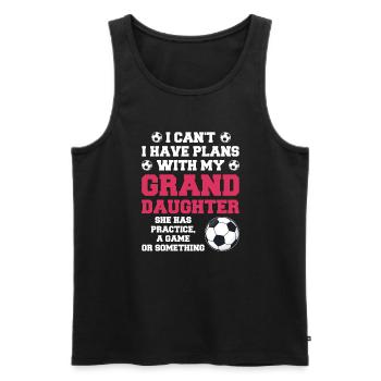 Fußball Oma Enkelin Fußball Oma Sport Geschenk - Männer Premium Bio Tank Top - Schwarz - Vorne - Michal (187cm)
