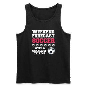 Fußball Oma Fußball Oma Sport Geschenk - Männer Premium Bio Tank Top - Schwarz - Vorne - Michal (187cm)