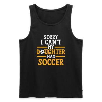 Soccer Mom Tochter Soccer Mom Sport Geschenk - Männer Premium Bio Tank Top - Schwarz - Vorne - Michal (187cm)