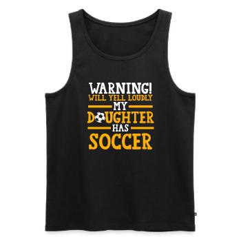 Soccer Mom Tochter Soccer Mom Sport Geschenk - Männer Premium Bio Tank Top - Schwarz - Vorne - Michal (187cm)