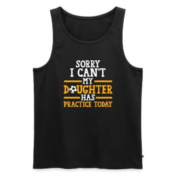 Soccer Mom Tochter Soccer Mom Sport Geschenk - Männer Premium Bio Tank Top - Schwarz - Vorne - Michal (187cm)
