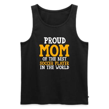 Soccer Mom Soccer Mom Sport Geschenk - Männer Premium Bio Tank Top - Schwarz - Vorne - Michal (187cm)