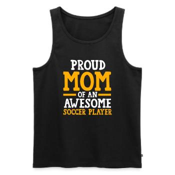 Soccer Mom Soccer Mom Sport Geschenk - Männer Premium Bio Tank Top - Schwarz - Vorne - Michal (187cm)