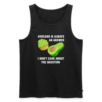 Avocados Avocado Avocado-Liebhaber Geschenk - Männer Premium Bio Tank Top - Schwarz - Vorne - Michal (187cm)