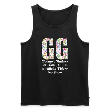 Großmutter GG Oma Geschenk - Männer Premium Bio Tank Top - Schwarz - Vorne - Michal (187cm)