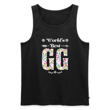 Großmutter GG Oma Geschenk - Männer Premium Bio Tank Top - Schwarz - Vorne - Michal (187cm)