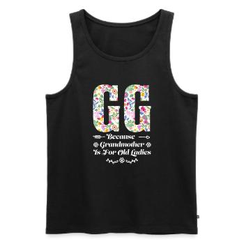 Großmutter GG Oma Geschenk - Männer Premium Bio Tank Top - Schwarz - Vorne - Michal (187cm)