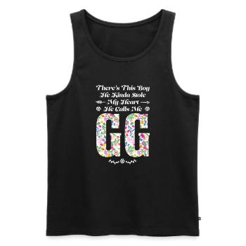 Großmutter GG Oma Geschenk - Männer Premium Bio Tank Top - Schwarz - Vorne - Michal (187cm)
