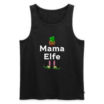 Mutter Elfe Mamas Geschenk - Männer Premium Bio Tank Top - Schwarz - Vorne - AI Model Male 178 light (178cm)