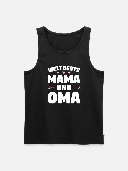 Mama Oma Großmutter Geschenk - Männer Premium Bio Tank Top - Schwarz