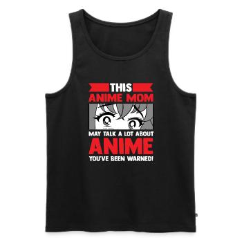 anime merch Anime anime mom Geschenk - Männer Premium Bio Tank Top - Schwarz - Vorne - Michal (187cm)