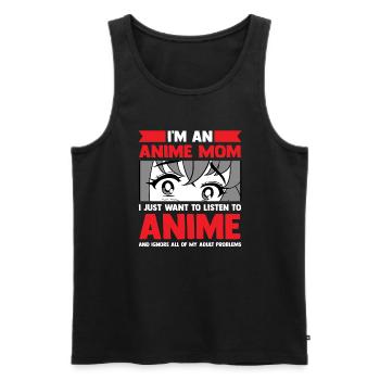 anime merch Anime anime mom Geschenk - Männer Premium Bio Tank Top - Schwarz - Vorne - Michal (187cm)