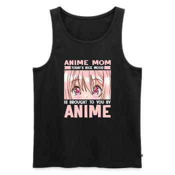 anime merch Anime anime mom Geschenk - Männer Premium Bio Tank Top - Schwarz - Vorne - Michal (187cm)
