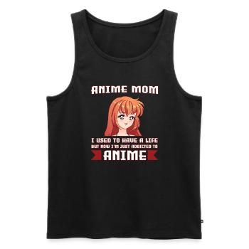 anime merch Anime anime mom Geschenk - Männer Premium Bio Tank Top - Schwarz - Vorne - Michal (187cm)