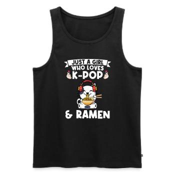 Ramen Merch Ramen kpop Katze Katze Lover Geschenk - Männer Premium Bio Tank Top - Schwarz - Vorne - Michal (187cm)