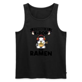 Ramen Merch Ramen kpop Katze Katze Lover Geschenk - Männer Premium Bio Tank Top - Schwarz - Vorne - Michal (187cm)