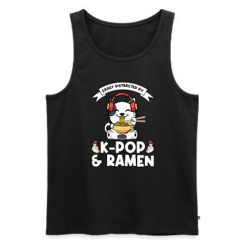 Ramen Merch Ramen kpop Katze Katze Lover Geschenk - Männer Premium Bio Tank Top - Schwarz - Vorne - Michal (187cm)