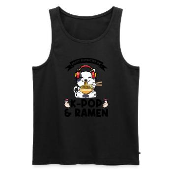 Ramen Merch Ramen kpop Katze Katze Lover Geschenk - Männer Premium Bio Tank Top - Schwarz - Vorne - Michal (187cm)