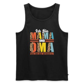 Mama & Oma Familie Mutter Geschenk - Männer Premium Bio Tank Top - Schwarz - Vorne - Michal (187cm)