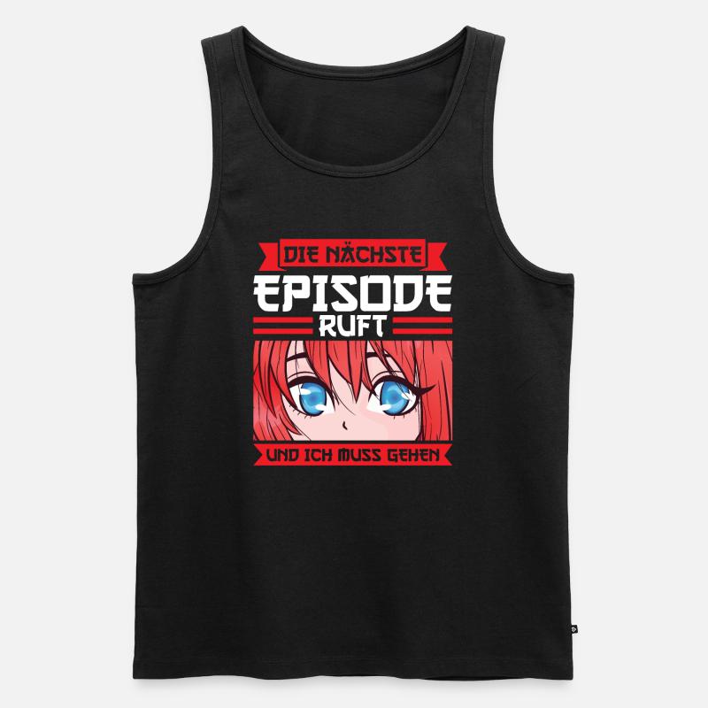 Anime Merch Japanisch Geschenk - Männer Premium Bio Tank Top - Schwarz