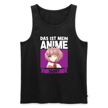 Anime Merch Anime Merch Geschenk - Männer Premium Bio Tank Top - Schwarz - Vorne - Michal (187cm)