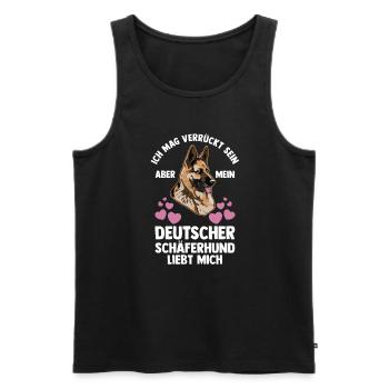 Hund Hundebesitzer Hund Hundebesitzer Geschenk - Männer Premium Bio Tank Top - Schwarz - Vorne - Michal (187cm)