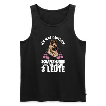 Hund Hundebesitzer Hund Hundebesitzer Geschenk - Männer Premium Bio Tank Top - Schwarz - Vorne - Michal (187cm)