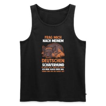 Hund Hundebesitzer Hund Hundehalter Geschenk - Männer Premium Bio Tank Top - Schwarz - Vorne - Michal (187cm)