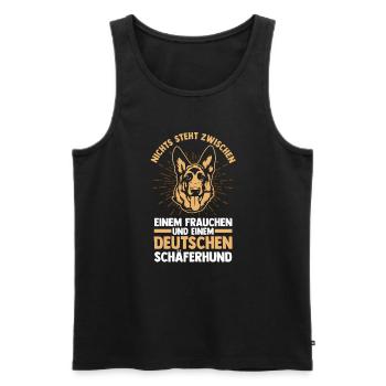 Hund Hundebesitzer Hund Schäferhund Liebhaber Gesc - Männer Premium Bio Tank Top - Schwarz - Vorne - Michal (187cm)