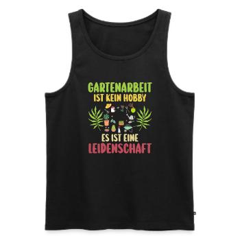 Gartenarbeit Garten Gärtner Geschenk - Männer Premium Bio Tank Top - Schwarz - Vorne - Michal (187cm)
