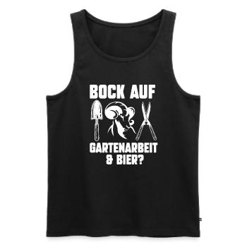 Gartenarbeit Garten Gärtnern Geschenk - Männer Premium Bio Tank Top - Schwarz - Vorne - Michal (187cm)
