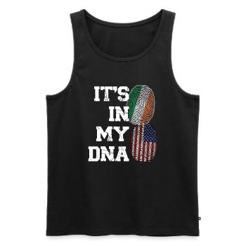 Irland Irisch Irische Wurzeln Geschenk - Männer Premium Bio Tank Top - Schwarz - Vorne - Michal (187cm)