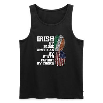 Irland Irisch Irische Wurzeln Geschenk - Männer Premium Bio Tank Top - Schwarz - Vorne - Michal (187cm)