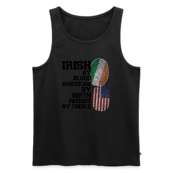 Irland Irisch Irische Wurzeln Geschenk - Männer Premium Bio Tank Top - Schwarz - Vorne - Michal (187cm)
