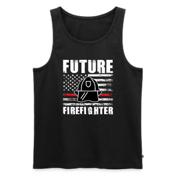 Feuer Feuerwehr Feuerwehr Geschenk - Männer Premium Bio Tank Top - Schwarz - Vorne - Michal (187cm)