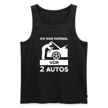 Auto Garage Autoliebhaber Geschenk - Männer Premium Bio Tank Top - Schwarz - Vorne - Michal (187cm)