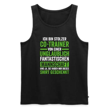 Co-Trainer Sport Assistenztrainer Geschenk - Männer Premium Bio Tank Top - Schwarz - Vorne - Michal (187cm)