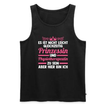 Physiotherapeutin Beruf Physio Geschenk - Männer Premium Bio Tank Top - Schwarz - Vorne - Michal (187cm)
