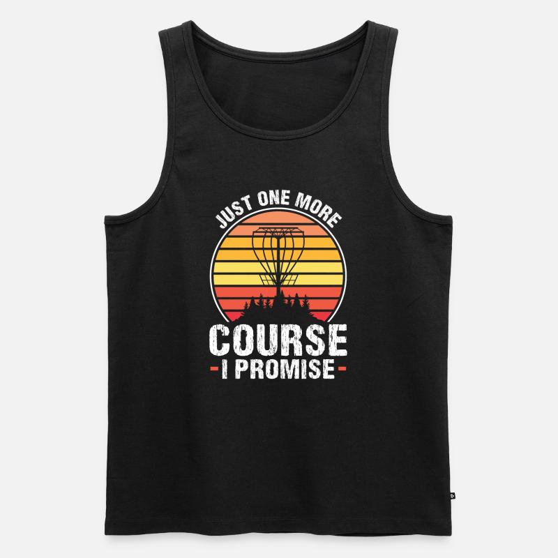Discgolfer Discgolf Discgolfing Geschenk - Männer Premium Bio Tank Top - Schwarz