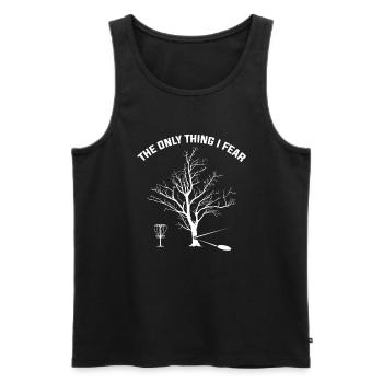 Discgolfer Discgolf Discgolfing Geschenk - Männer Premium Bio Tank Top - Schwarz - Vorne - Michal (187cm)