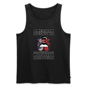 Marokko Marokkaner Marokkanische Wurzeln Geschenk - Männer Premium Bio Tank Top - Schwarz - Vorne - Michal (187cm)