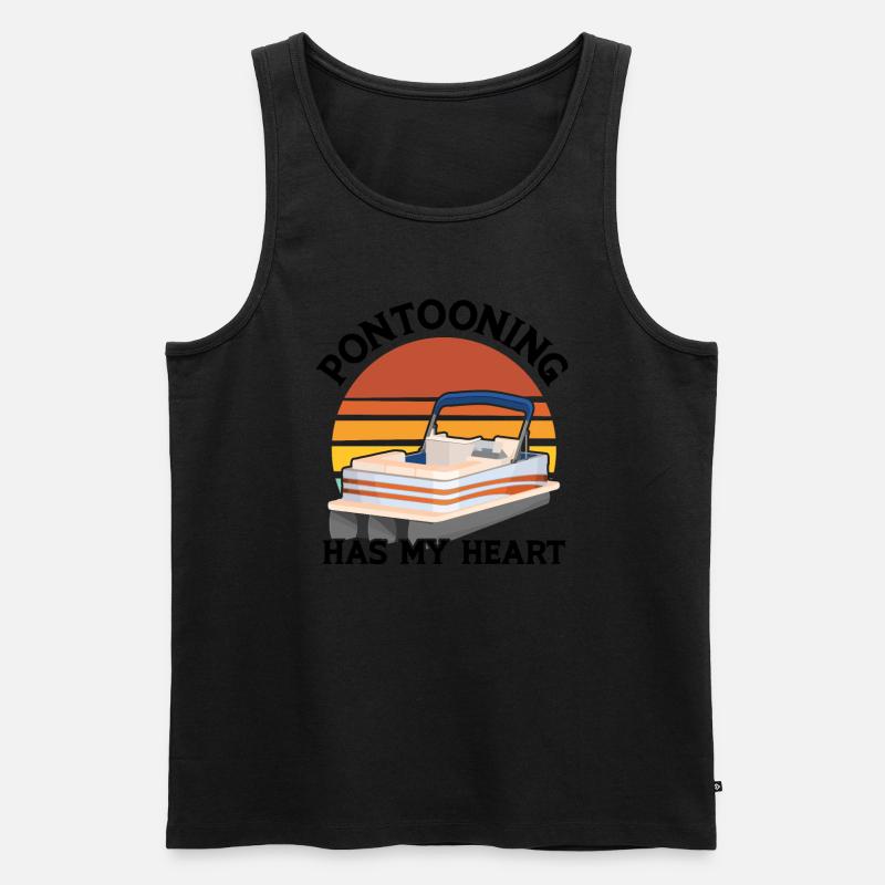 Ponton Pontonierboot Geschenk - Männer Premium Bio Tank Top - Schwarz